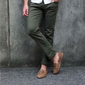 NEW Men’s Huarache Tobacco leather shoes